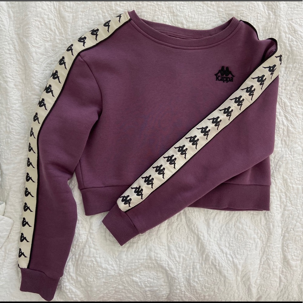 Kappa womens banda crop crew neck sweater